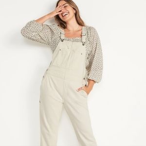 Old Navy Ecru Workwear Jean Overalls